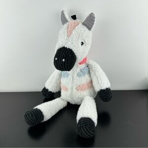 Lambs & Ivy Jazzy Jungle Plush Colorful Zebra Stuffed Animal Toy 15” Pink Blue